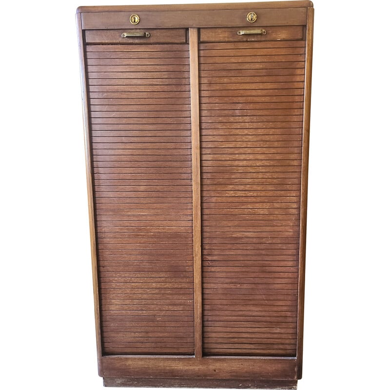 Encuadernadora de madera vintage para cortinas, 1950