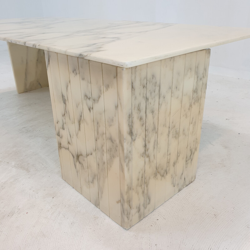 Italian vintage marble coffee table, 1970s