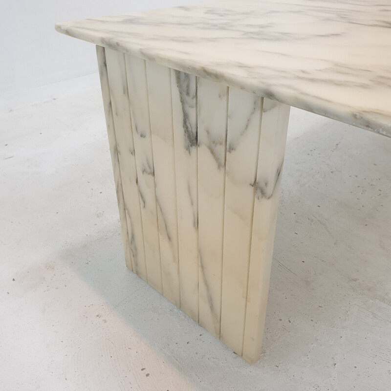 Table basse italienne vintage en marbre, 1970