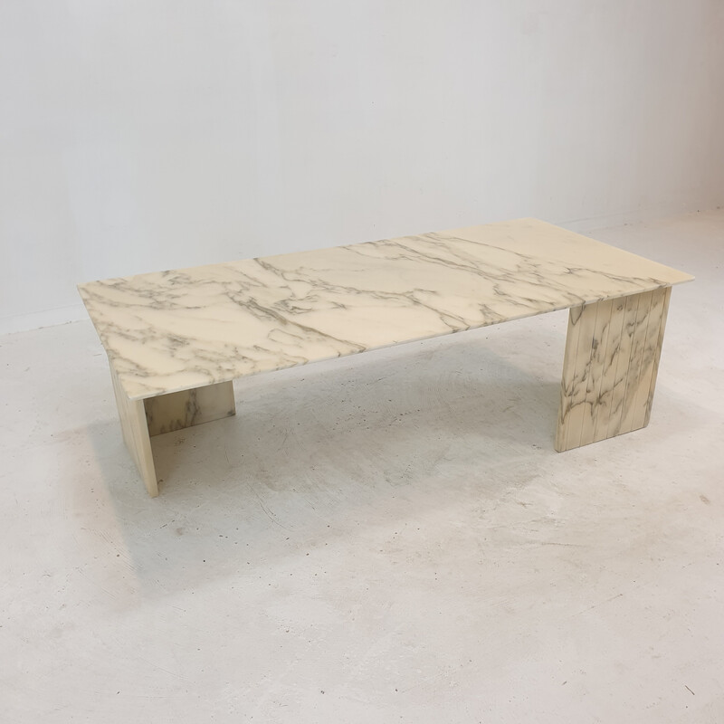 Italian vintage marble coffee table, 1970s