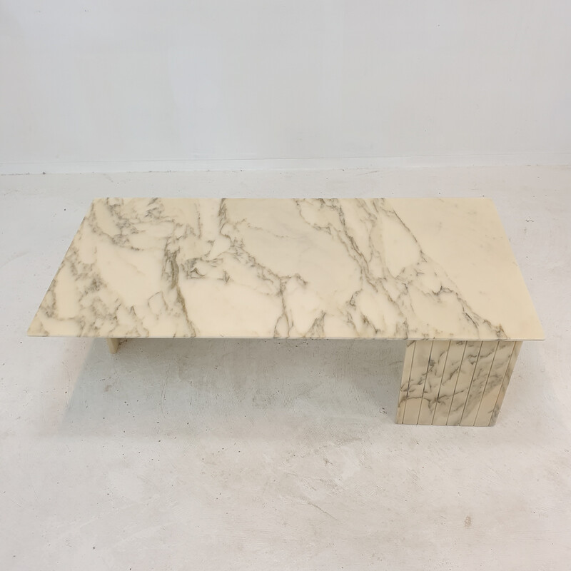 Italian vintage marble coffee table, 1970s