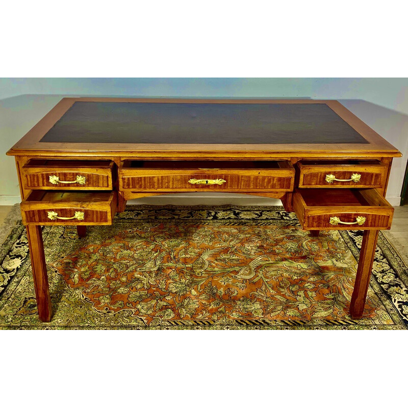 Vintage Art Deco mahogany desk, 1920