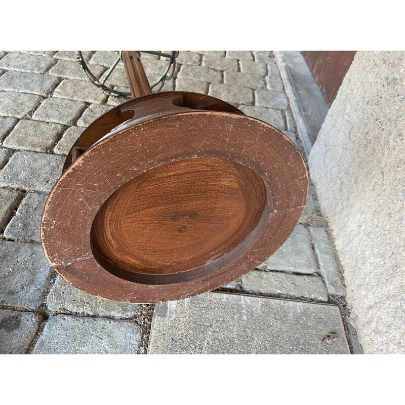 Vintage oak and zinc cane and umbrella stand