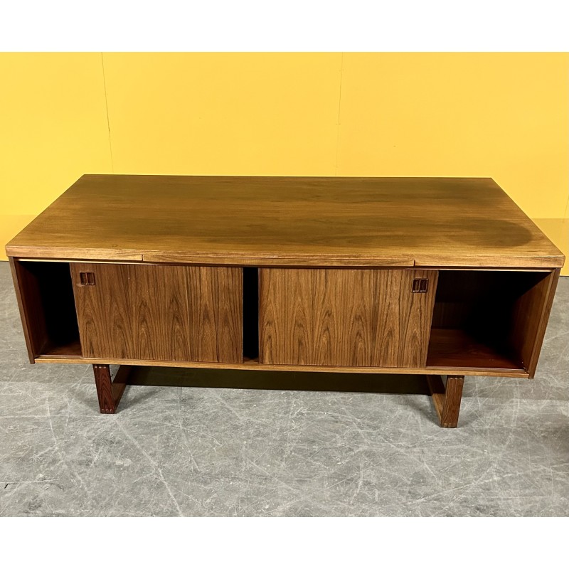 Vintage rosewood executive desk by Jensen and Valeur for Dyrlund, Denmark