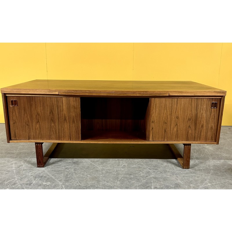 Vintage rosewood executive desk by Jensen and Valeur for Dyrlund, Denmark