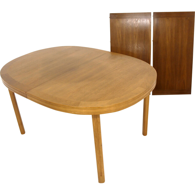 Vintage walnoten tafel, Zweden 1960