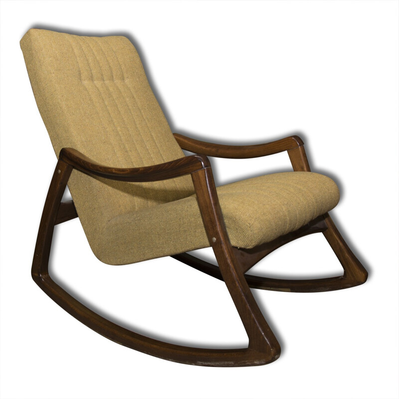 Czech Vintage bentwood rocking chair - 1970s 