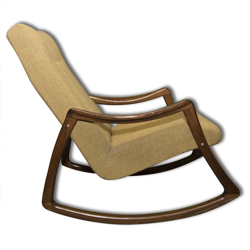 Czech Vintage bentwood rocking chair - 1970s 