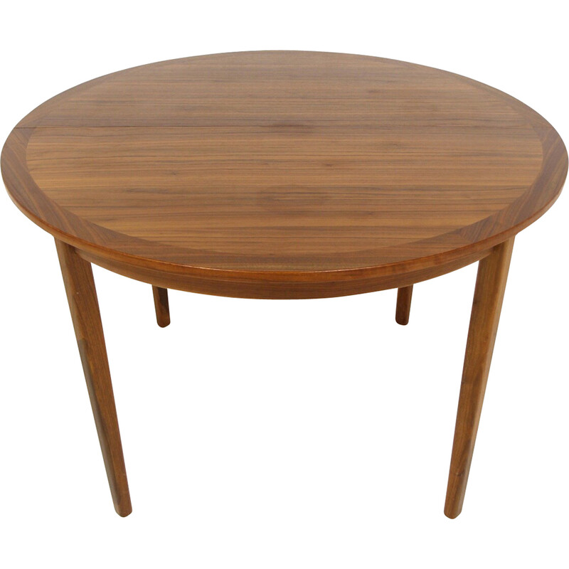 Scandinavian vintage walnut table, Sweden 1960