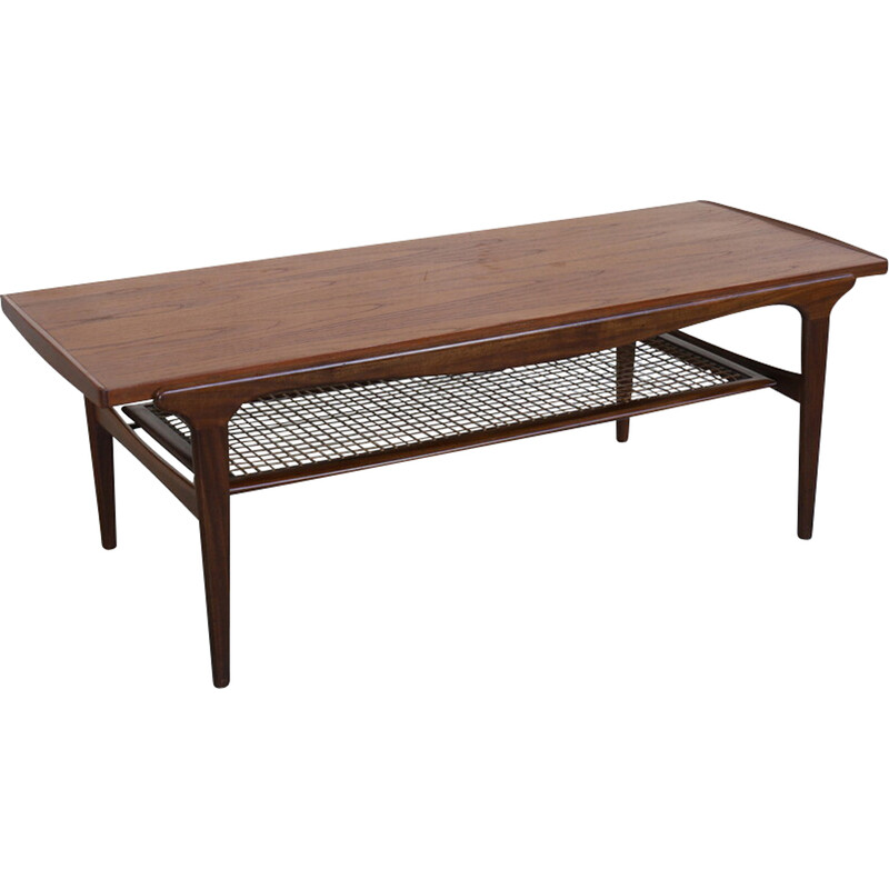 Vintage teak coffee table by Louis Van Teeffelen for Wébé, 1960s