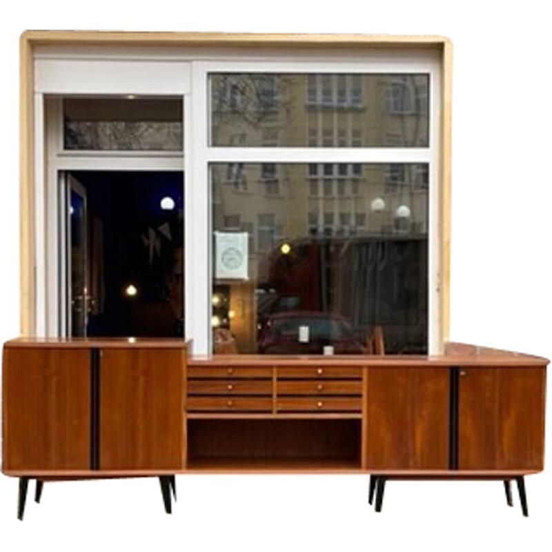 Enfilade scandinava italiana d'epoca, 1950-1960