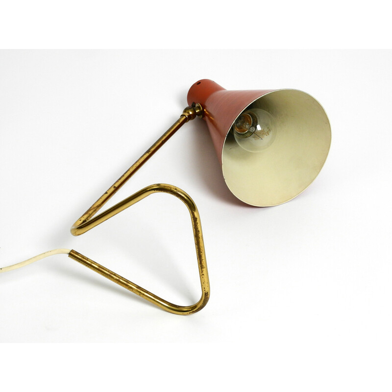 Alte Messing-Tischlampe, 1950