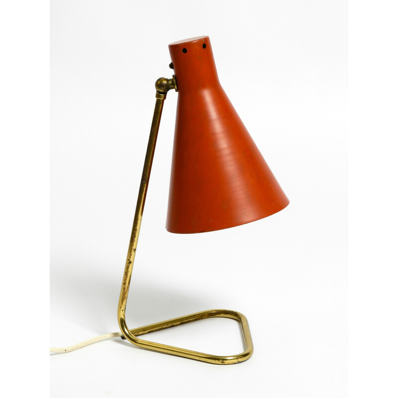 Alte Messing-Tischlampe, 1950