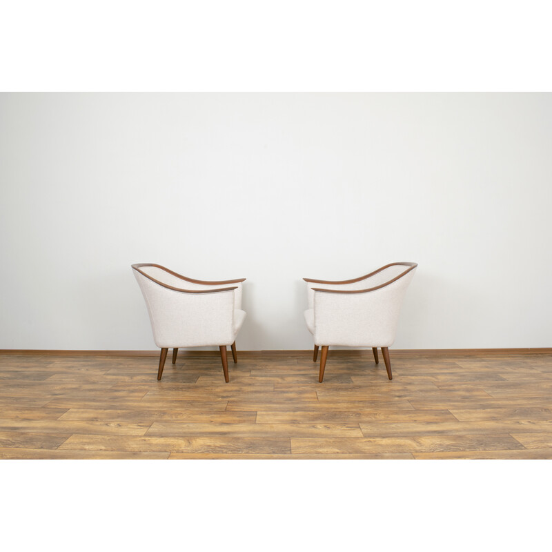 Paar Vintage-Sessel aus Teakholz von Fredrik A. Kayser für Vatne Lenestolfabrikk, Norwegen 1960