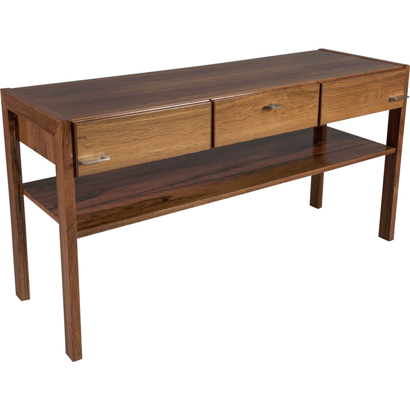 Scandinavische vintage ladekast met plank, 1960