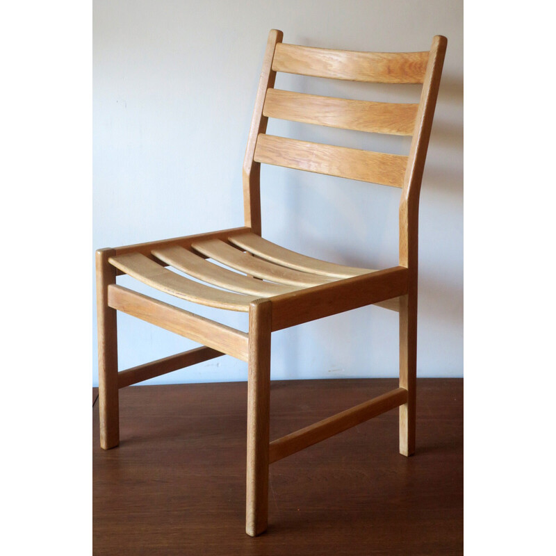 Vintage oak side chair by Kurt Ostervig for Kp Mobler, 1950