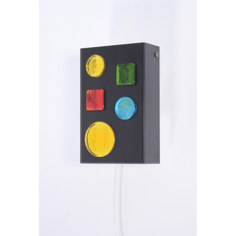Collage wall light by Raak Amsterdam - 1960s