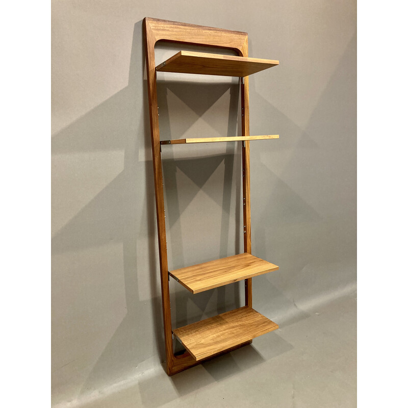 Lot de 3 étagères modulables vintage scandinave en teck, 1960