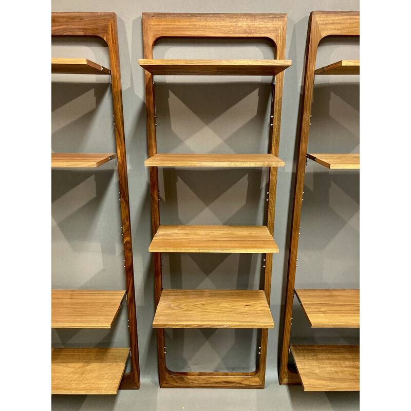 Lot de 3 étagères modulables vintage scandinave en teck, 1960