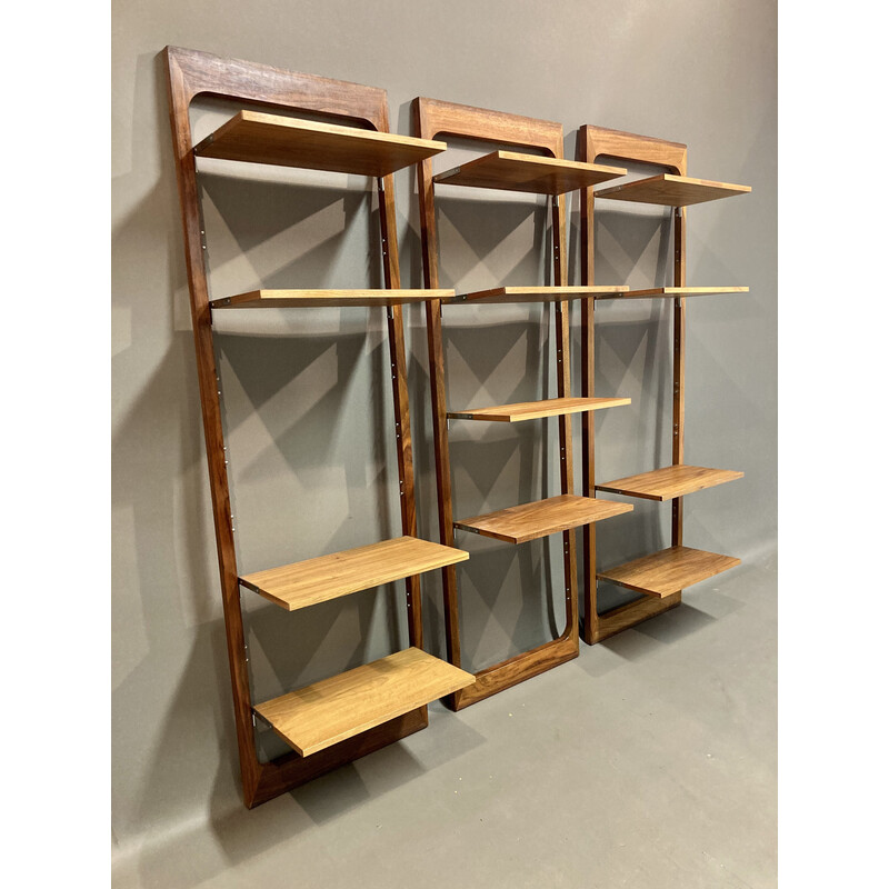 Set van 3 Scandinavische teakhouten modulaire planken, 1960