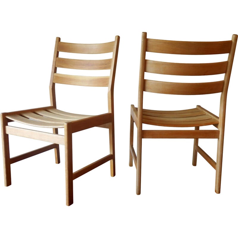 Paire de chaises vintage - bois