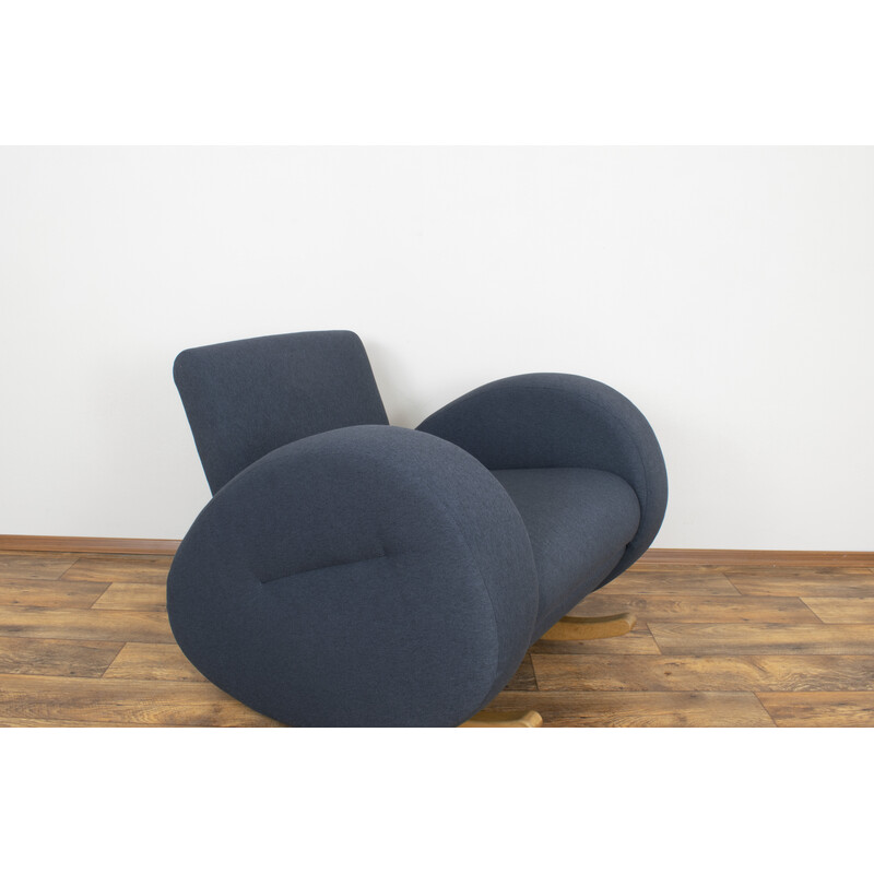 Fauteuil à bascule allemand vintage par Bretz, 1980