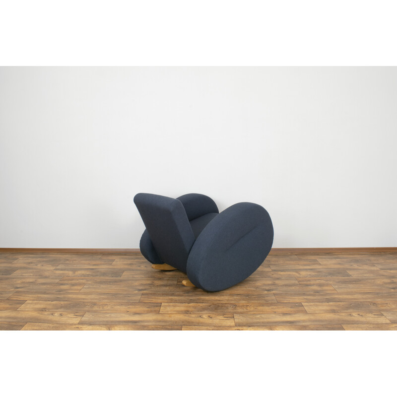 Fauteuil à bascule allemand vintage par Bretz, 1980