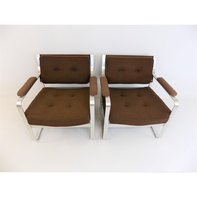 Pair of vintage Mondo armchairs by Karl-Erik Ekselius for Joc Möbel