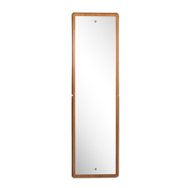 Vintage mirror in brushed aluminum, 1970