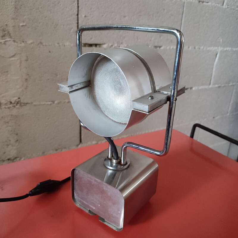Lampada vintage Richardson in alluminio spazzolato