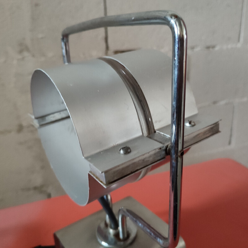 Lampada vintage Richardson in alluminio spazzolato