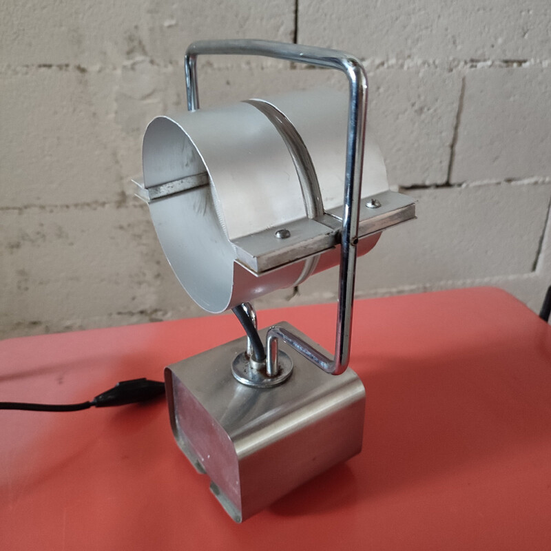 Richardson Vintage-Lampe aus gebürstetem Aluminium