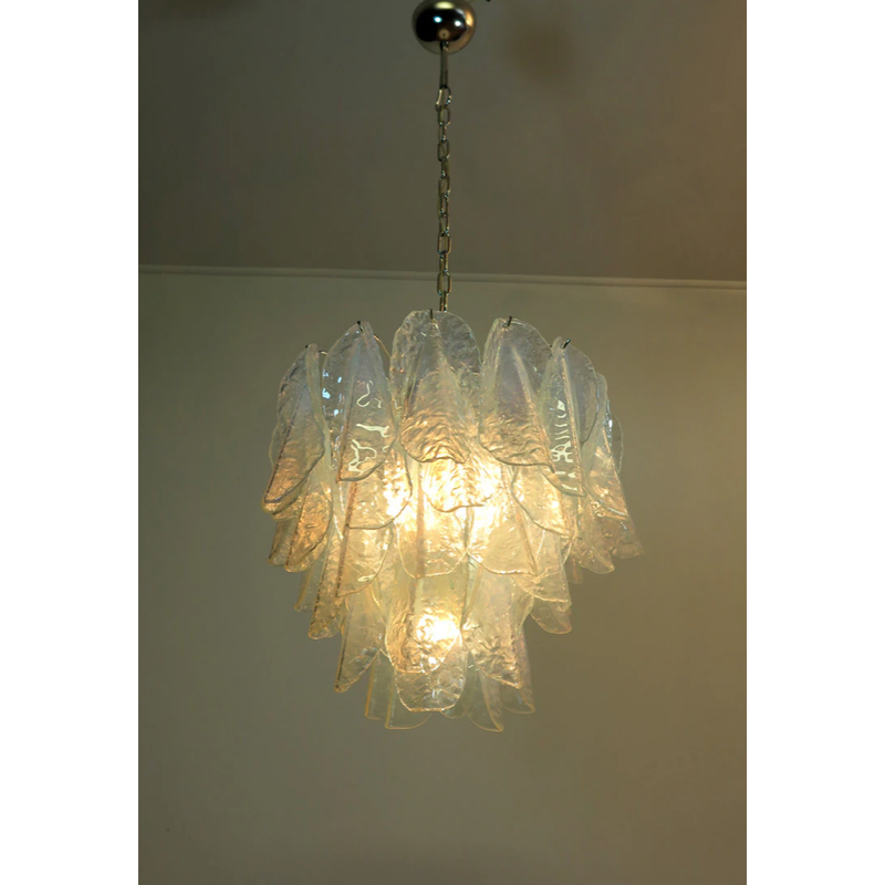 Lámpara vintage italiana de cristal de Murano