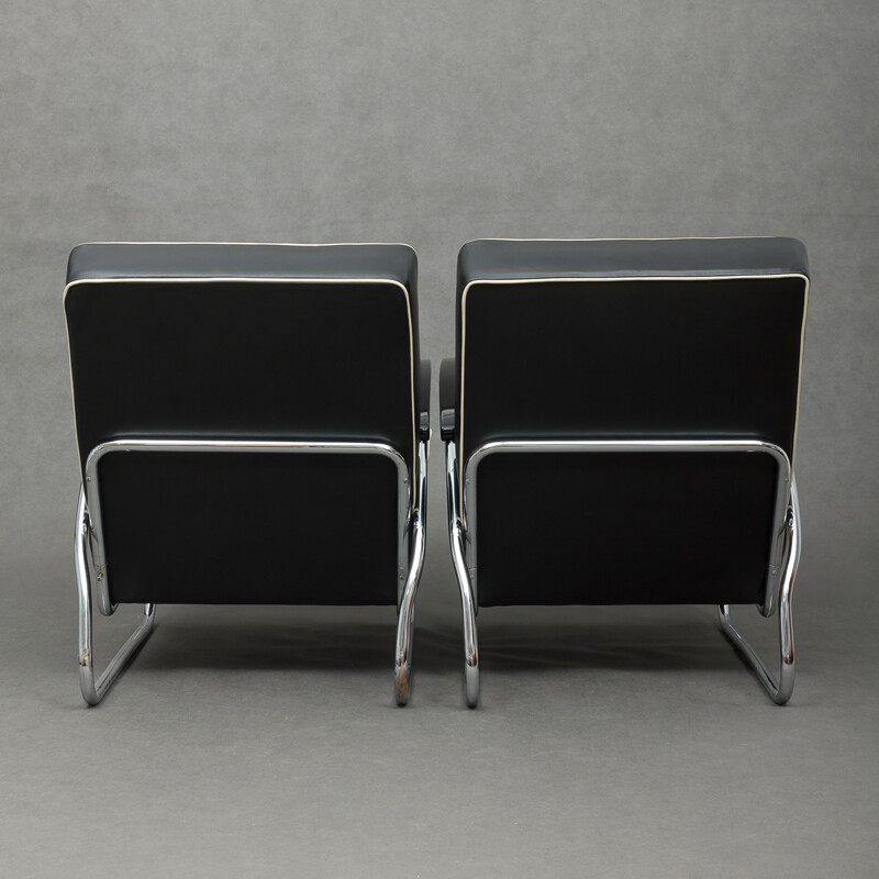 Pair of Bauhaus armchairs - 1930s