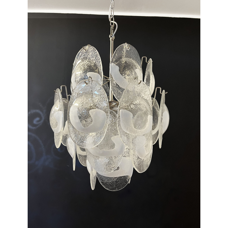 Vintage Italian chandelier in Murano glass