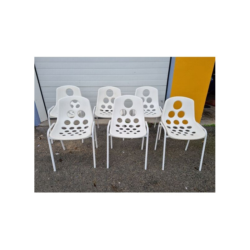 Set van 6 vintage Sicopal stoelen, 1970