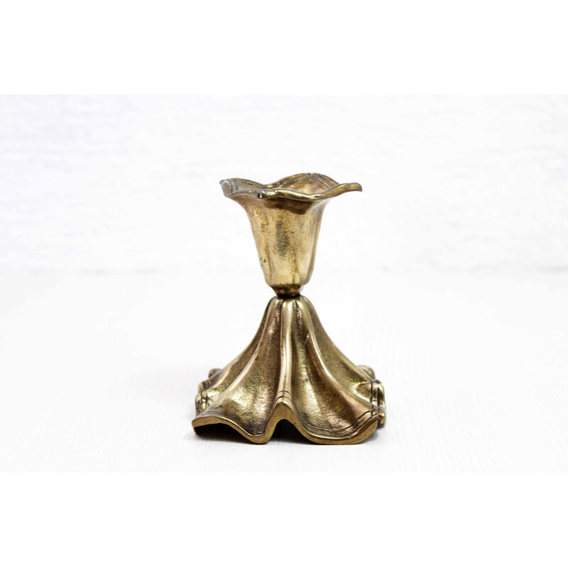 Vintage bronze candlestick, 1950