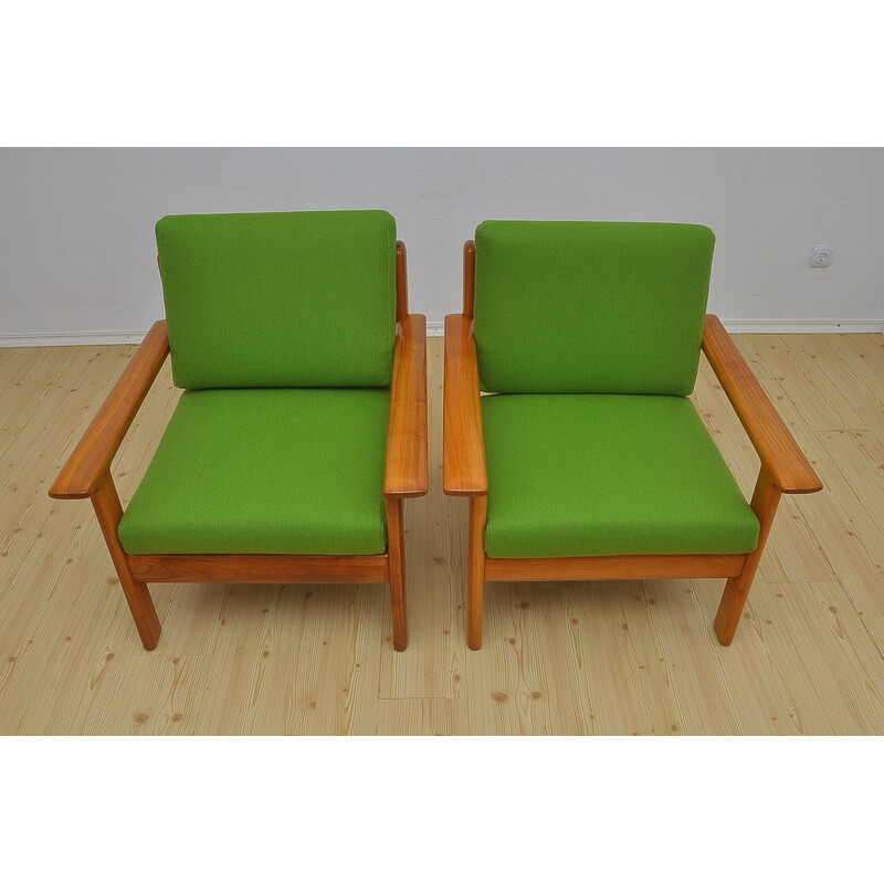 Pareja de sillones vintage de Knoll Antimott, años 60