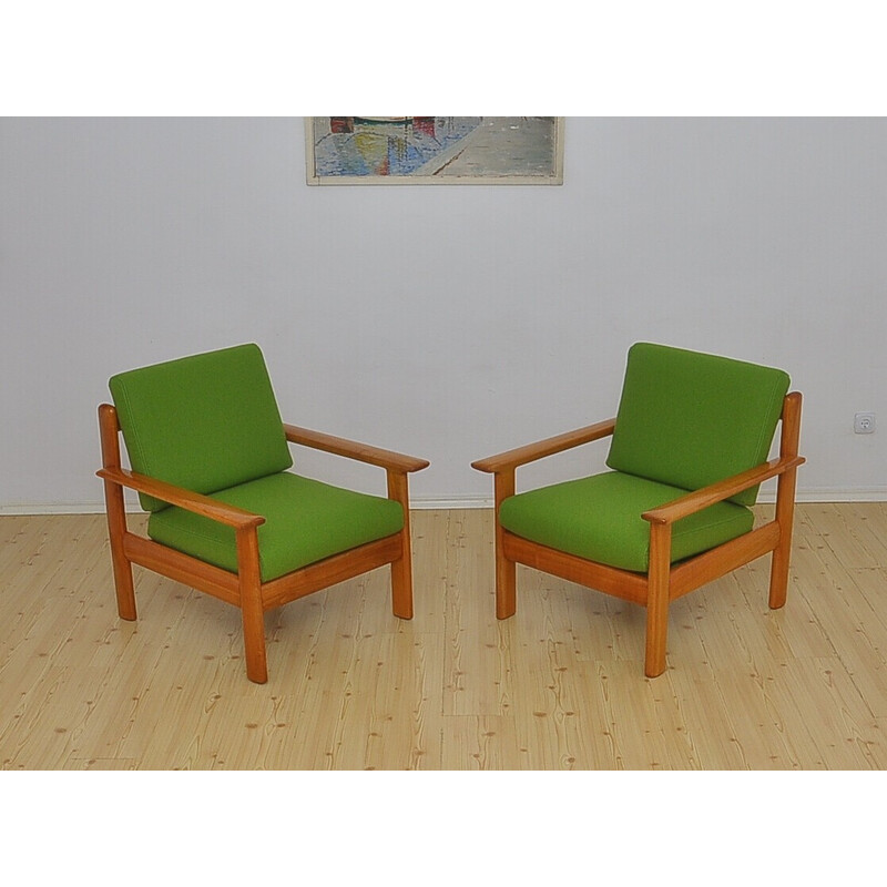 Pair of vintage armchairs by Knoll Antimott, 1960s