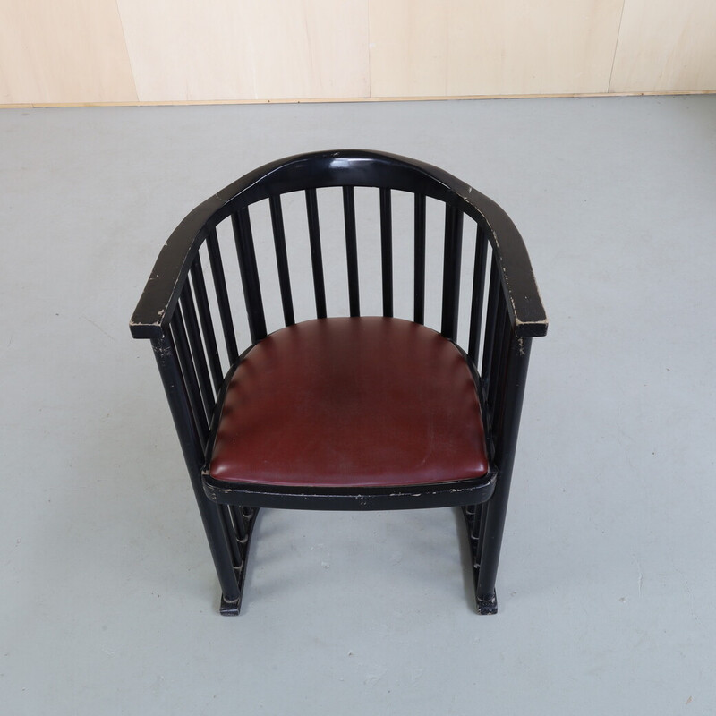 Par de cadeiras de barril vintage de Josef Hoffmann para Ton