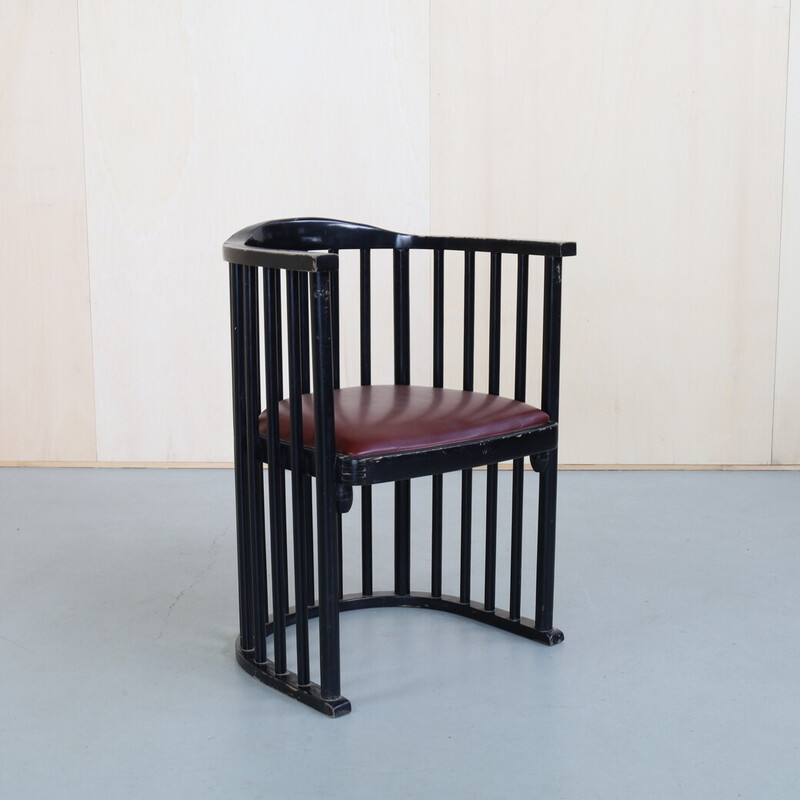 Pareja de sillas Barrel vintage de Josef Hoffmann para Ton