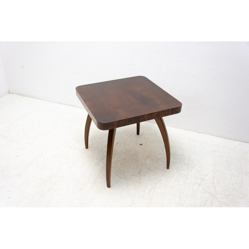 Table basse vintage en noyer Spider H 259 par Jindřich Halabala, Tchécoslovaquie 1950