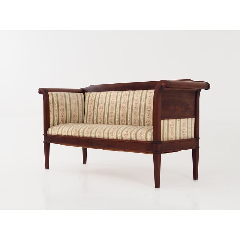 Canapé vintage avec tapisserie d'ameublement