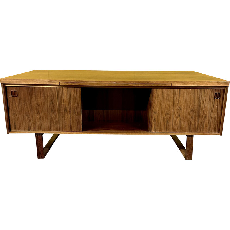 Vintage rosewood executive desk by Jensen and Valeur for Dyrlund, Denmark