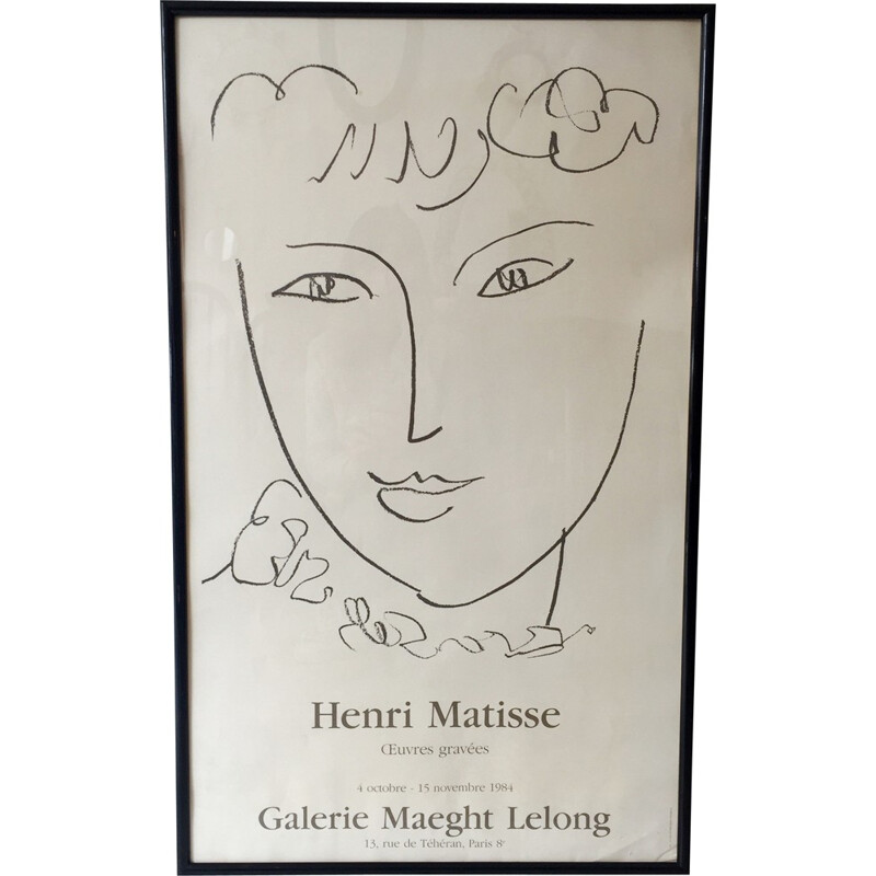 Affiche encadrée Henry Matisse - 1980