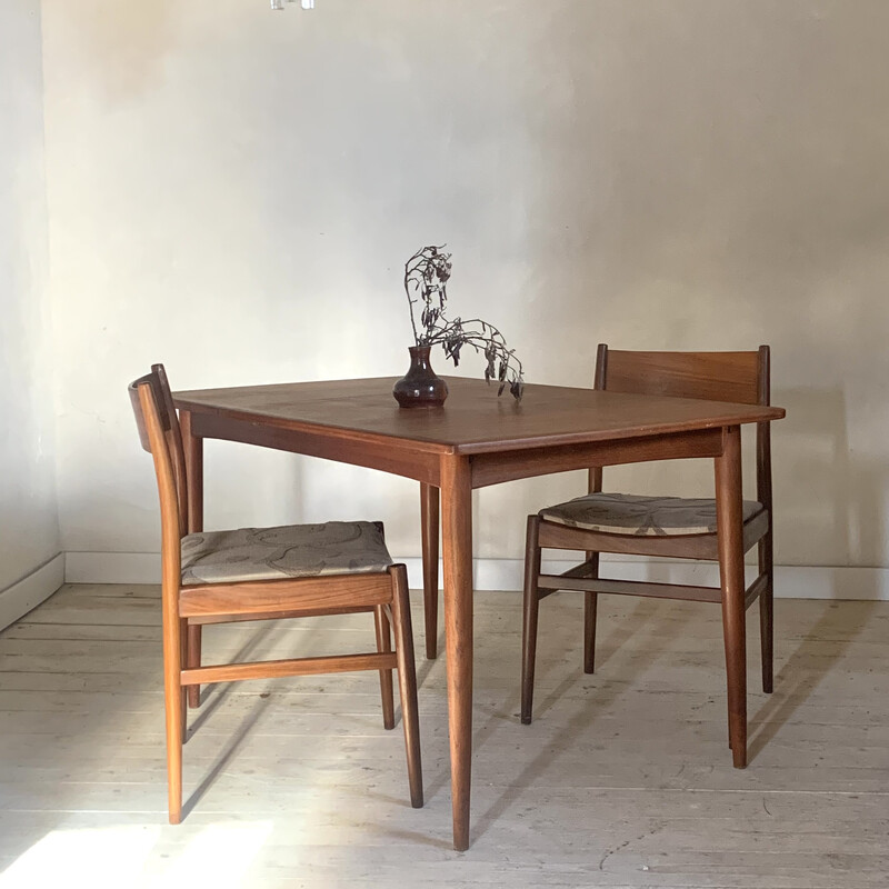 Mesa de teca escandinava vintage