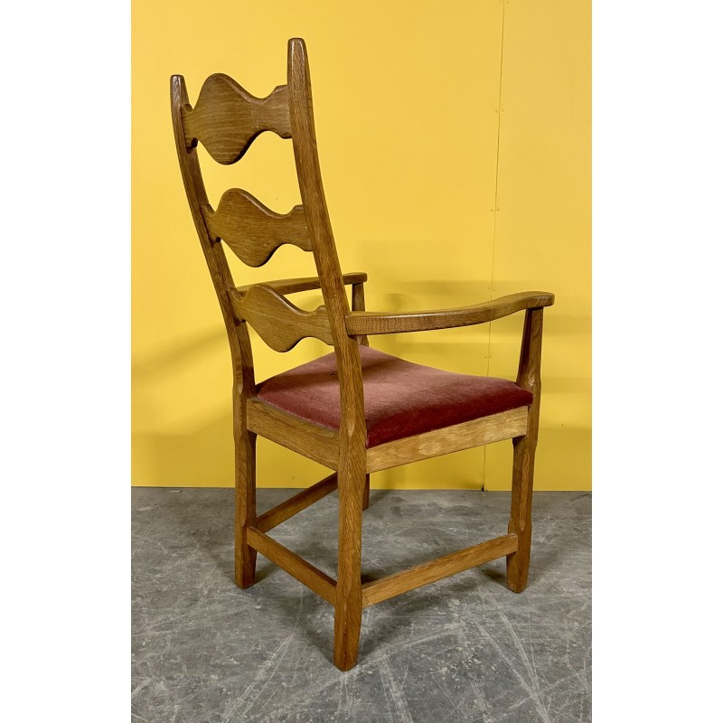 Dänischer Vintage-Sessel aus Eichenholz von Henning Kjaernulf, 1960er Jahre