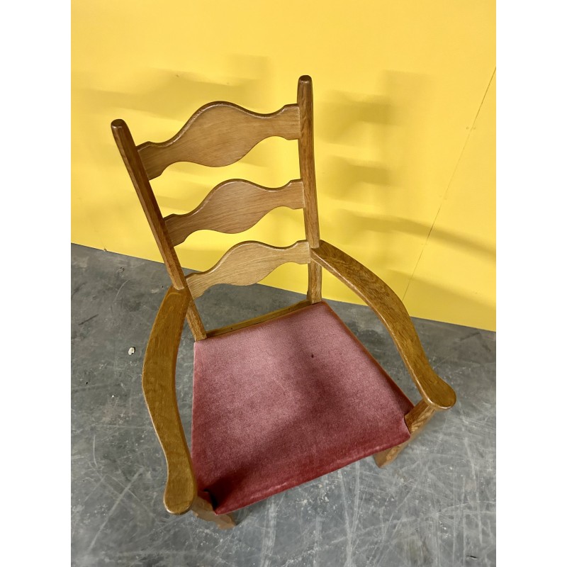 Dänischer Vintage-Sessel aus Eichenholz von Henning Kjaernulf, 1960er Jahre