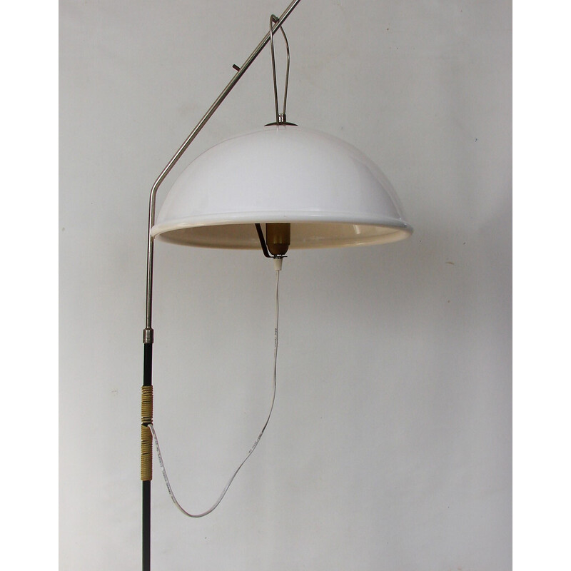 Vintage metal and acrylic floor lamp