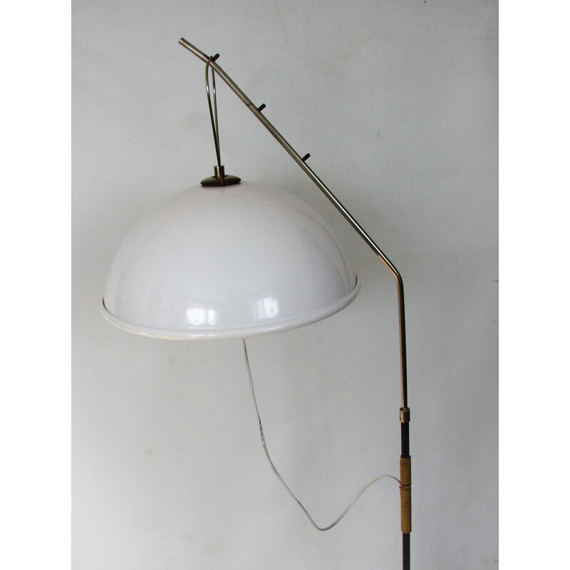 Vintage Stehlampe aus Metall und Acryl
